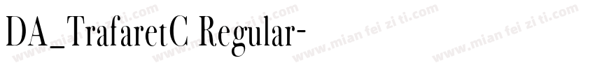 DA_TrafaretC Regular字体转换
